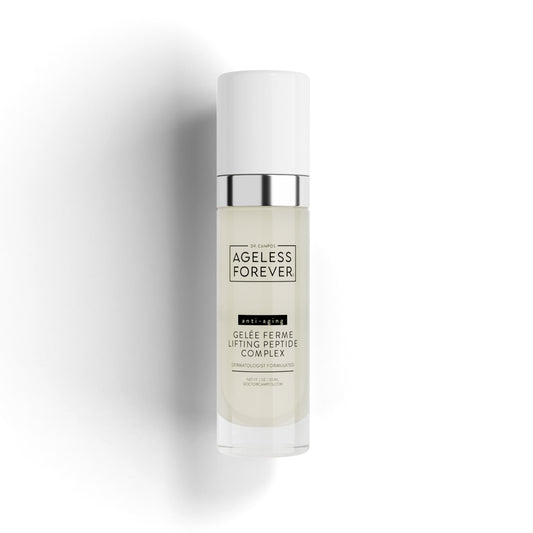 Advanced Peptide Firming Complex serum bottle – collagen-boosting firming peptide serum by Ageless Forever