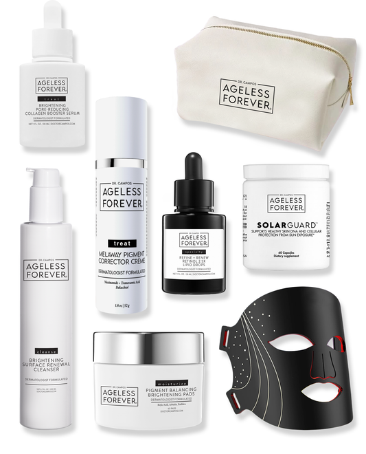 Clinical Brightening Kit – full hyperpigmentation treatment set with supplements and topicals by Ageless Forever