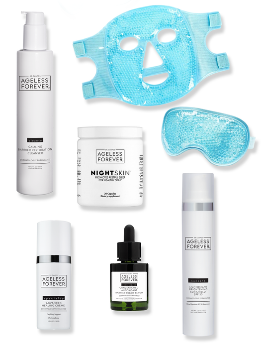 Post-Thread Lift Essentials Kit – recovery skincare and NightSkin™ supplement by Ageless Forever