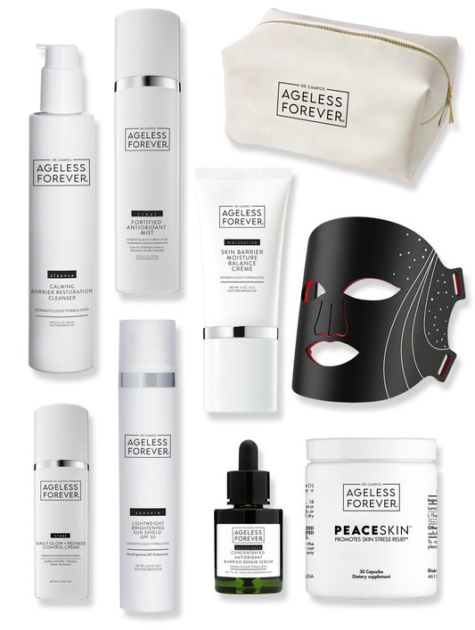 Sensitive Skin & Barrier Repair Essentials Kit – calming skincare + PeaceSkin™ supplement by Ageless Forever