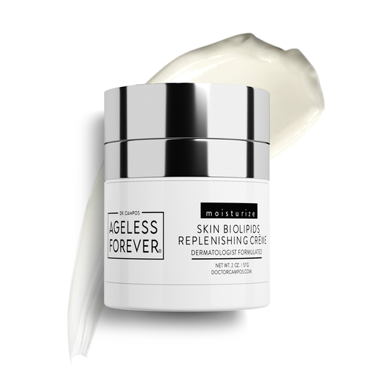 Skin Biolipids Replenishing Crème jar – ceramide-rich barrier repair moisturizer by Ageless Forever