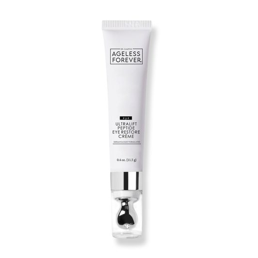 Advanced Peptide Complex Eye Crème bottle – firming, hydrating, and brightening peptide eye treatment by Ageless Forever