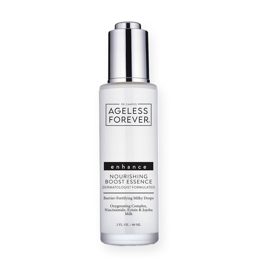 Nourishing Boost Essence bottle – hydrating probiotic face essence with niacinamide and squalane by Ageless Forever