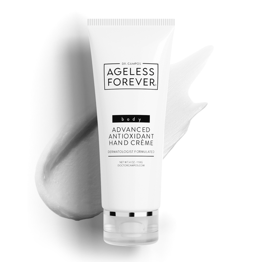 Advanced Antioxidant Hand Crème tube – deeply hydrating and soothing hand moisturizer by Ageless Forever