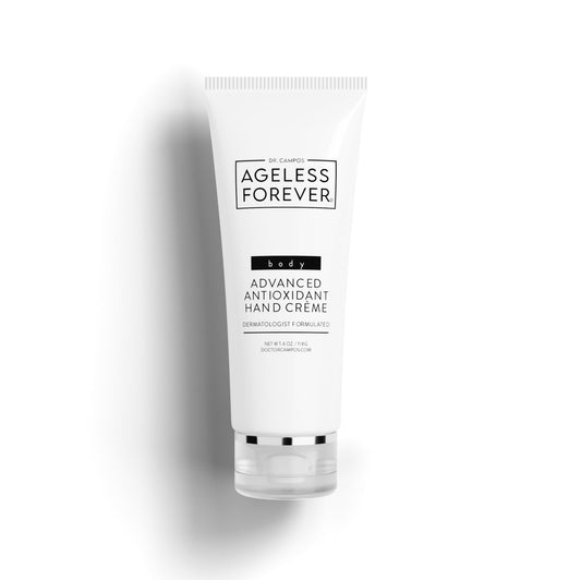 Advanced Antioxidant Hand Crème tube – deeply hydrating and soothing hand moisturizer by Ageless Forever