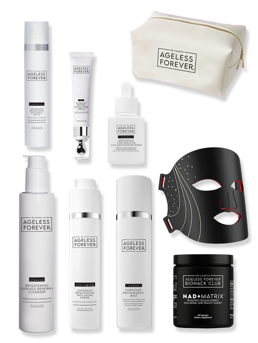 Antiaging Essentials Set – full rejuvenation skincare and NAD+ Matrix™ supplement by Ageless Forever