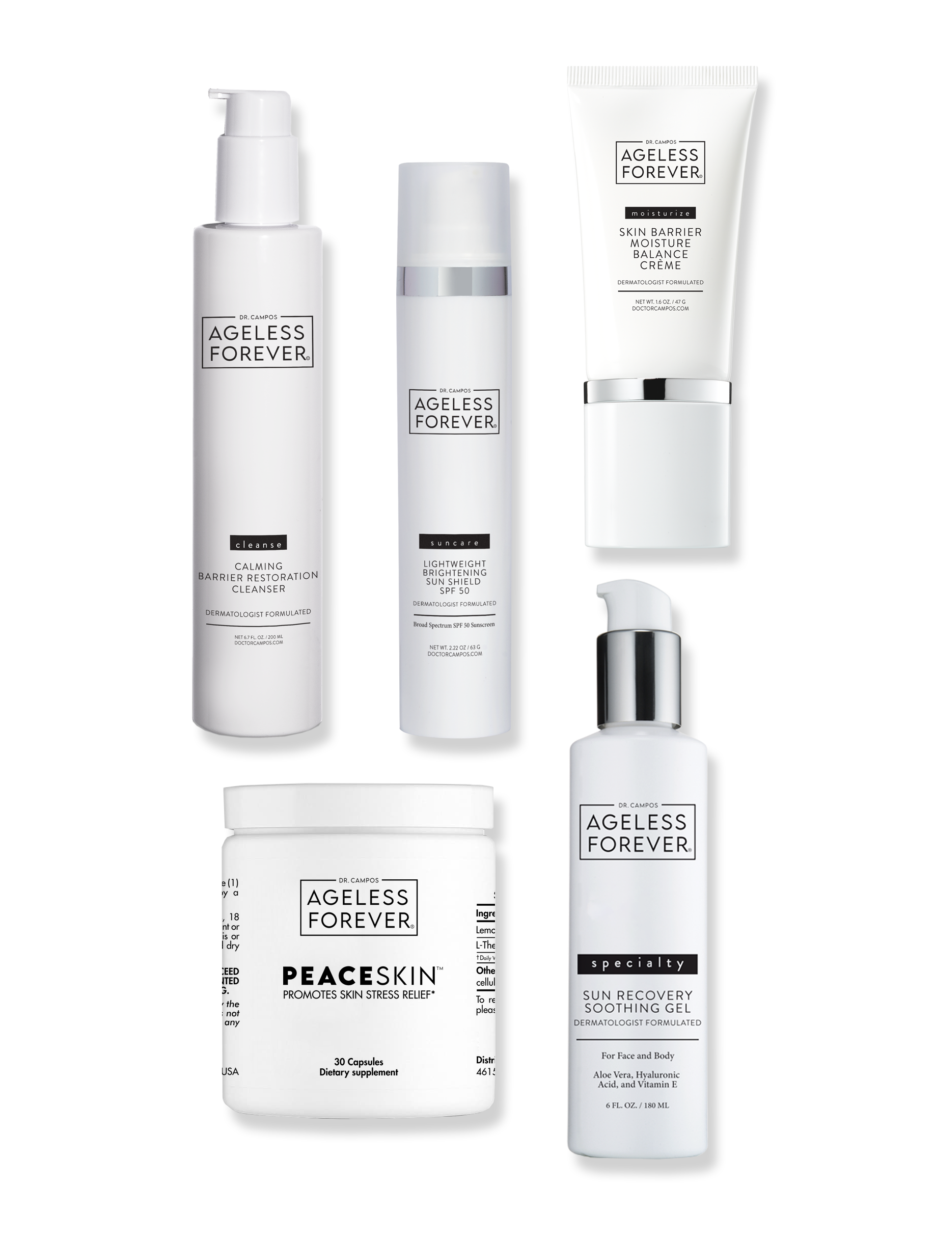 Post-Body Contouring Essentials – recovery skincare and PeaceSkin™ supplement by Ageless Forever
